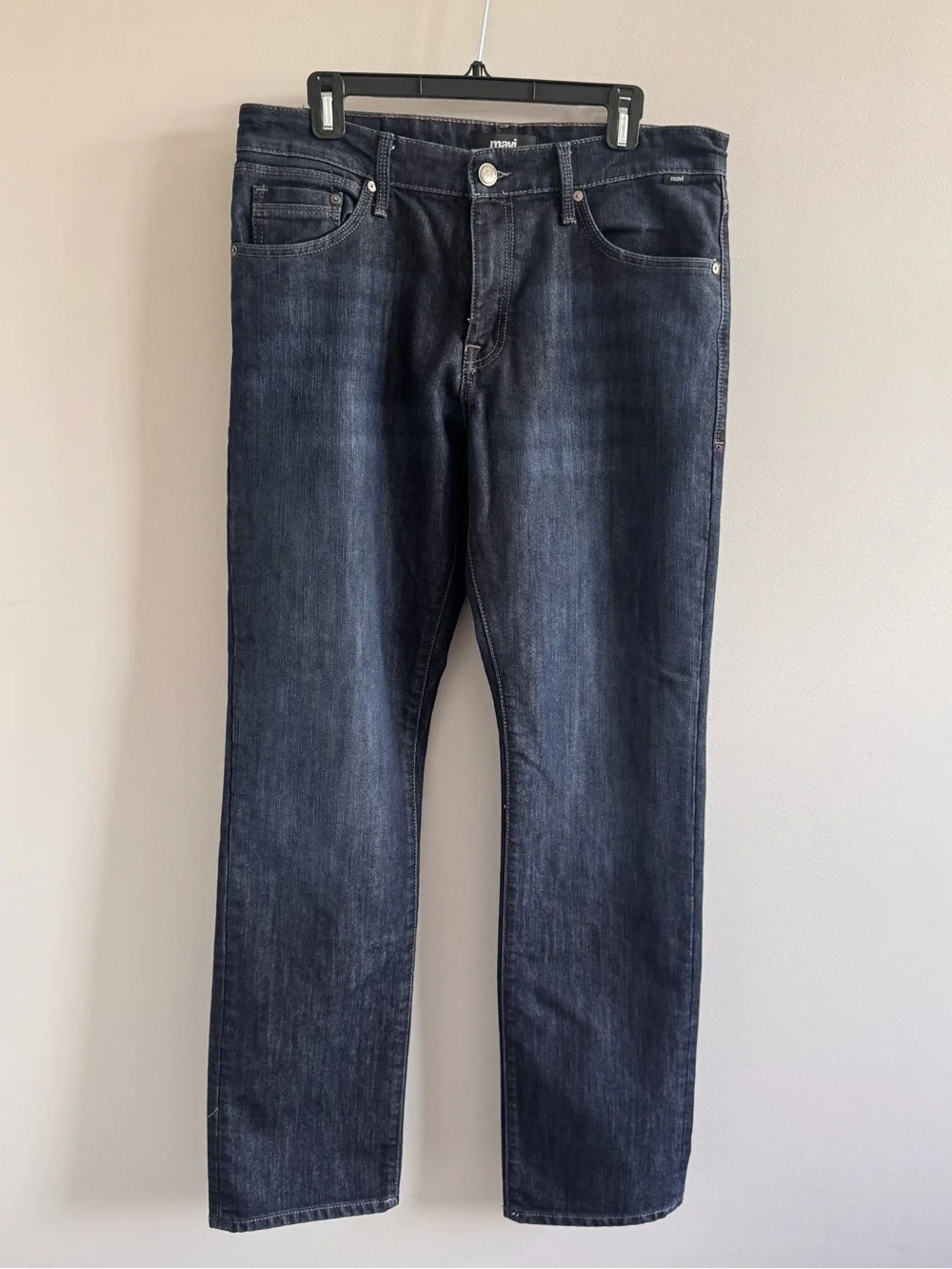 Mavi Matt Classic Straight Jeans 33x34 Dark‎ Wash Men's Denim